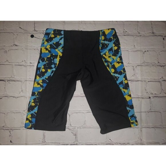 𝅺NWT Flow Gear Competitive Swim Suit Youth Sz 24 Black - Picture 2 of 3